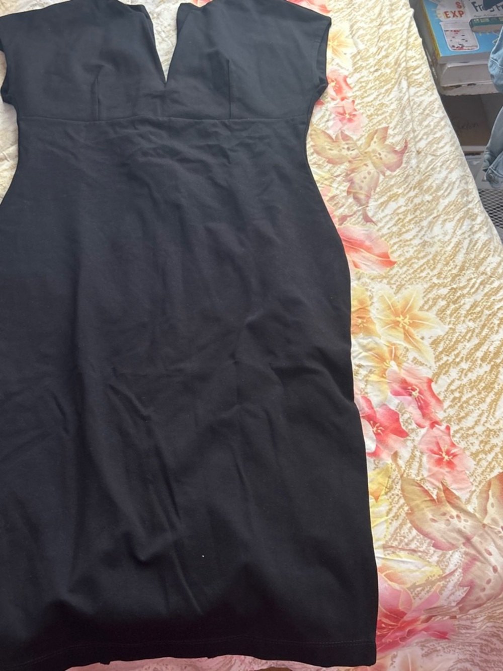 Fashion Nova Black Midi Dress